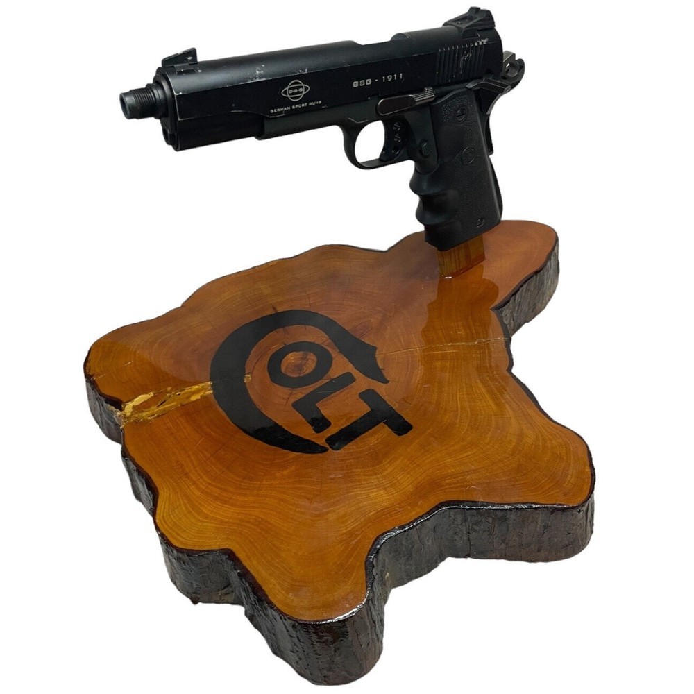 Rare Custom Made Colt 1911 1911A1 Wood Pistol Display Lot A WWII Gun shop store